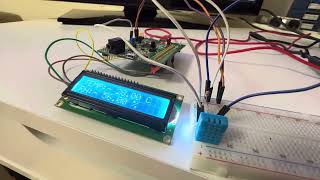 STM32F407 Discovery DHT11 and I2C LCD1602 [upl. by Gavra]