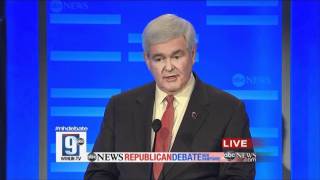 Ron Paul Hits Gingrich With Chickenhawk Label At Debate [upl. by Santoro]