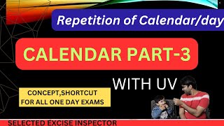 PART3Calendar  Calendar Problem Tricks  Calendar ReasoningConceptProblemsQuestionsSolutions [upl. by Elvira]