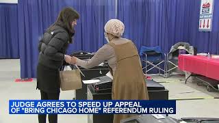 Illinois judge rules to expedite appeal hearing on Bring Chicago Home referendum before primary [upl. by Ycniuq]