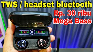 Tws M20 Pro headset bluetooth murah terbaik [upl. by Aoht]