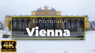 Austria Vienna  Schönbrunn Palace Winter 2021 Walking tour  UHD  4K [upl. by Marijn629]