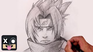 How To Draw Anime  Sasuke Uchiha  Naruto [upl. by Iteerp292]