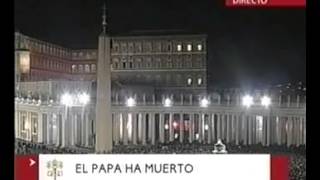 EL DIA QUE MURIO EL PAPA JUAN PABLO II COBERTURAS [upl. by Rafferty]