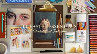 Oil Pastel Essentials  Materials and Technique [upl. by Yentruocal]