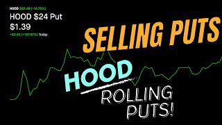 Making 27 Rolling a Robinhood Stock Put Live  Selling Puts for Extra Income [upl. by Caneghem]