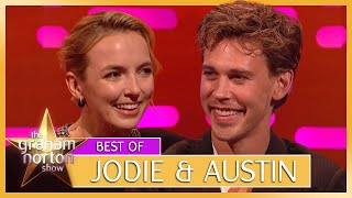 Jodie Comer amp Austin Butler Discuss Accents  The Bikeriders Cast  The Graham Norton Show [upl. by Dori]