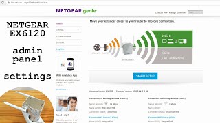 Netgear EX6120 WiFi extender dual band • Admin panel login and settings overview [upl. by Lightfoot]