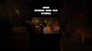 Kwon Spinning Hook Kick Tutorial shorts [upl. by Loginov74]