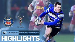 Bath v Harlequins  HIGHLIGHTS  Unbelievable Drama in Bath  Gallagher Premiership 202122 [upl. by Lebana]