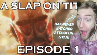 THATS HOW IT STARTS Reacting to quotA Slap on Titan Ep1quot ASOT [upl. by Pyne]