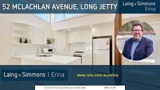 Real Estate for Sale 52 MCLACHLAN AVENUE LONG JETTY Central Coast real estate video [upl. by Nnaael]