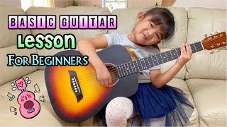 Basic Guitar Lesson For Beginners  How to Play Basic Guitar Chords [upl. by Ynatirb]