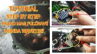 Paano mag fullwave sa honda wave 125i na motor tutorial diy [upl. by Ilak129]