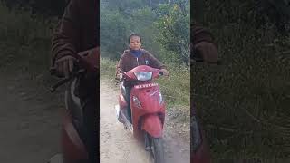 Learning Scooty in Off road [upl. by Larochelle]