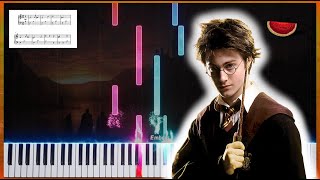 EASY Hedwigs Theme  John Williams Piano Tutorial [upl. by Tegan]