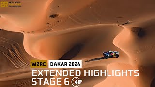 Extended Highlights  Stage 6 pt1  Dakar 2024  W2RC [upl. by Neelloc814]