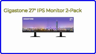 REVIEW 2024 Gigastone 27quot IPS Monitor 2Pack ESSENTIAL details [upl. by Weidman645]