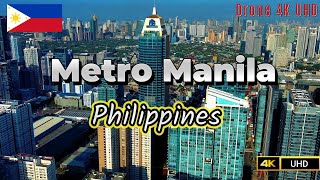 Flying over Metro Manila Philippines [upl. by Eskil]