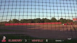 Elsberry Lady Indians v Winfield Lady Warriors Varsity Softball [upl. by Armalla]