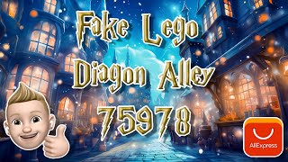 Fake Lego Diagon Alley Review 75978  AMAZING SET [upl. by Hayn564]