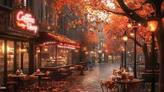 4K Autumn Jazz Playlist for Work Study Focus  Coffee Shop Ambience and Smooth Jazz Music [upl. by Clemente]