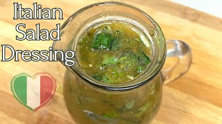 5Minute Authentic Italian Salad Dressing Recipe [upl. by Barbara]