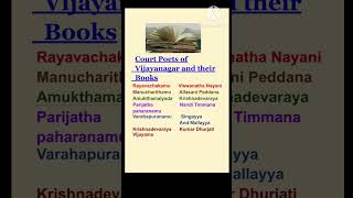 Court Poets of Vijayanagar and their books books and authorsvijaynagar kannada Gk questions [upl. by Airret934]