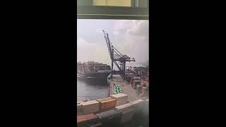 YM Witness  The vessel quotYM Witnessquot hit and destroyed 3 SSG cranes in Evyap port  Izmit Turkey [upl. by Cynarra]