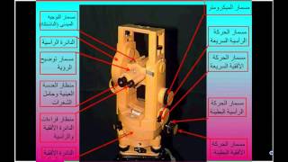 شرح جهاز التيودوليت theodolite الجزء الاول [upl. by Aronek]