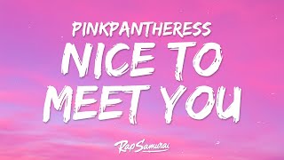 PinkPantheress  Nice to meet you Lyrics ft Central Cee [upl. by Emsoc]