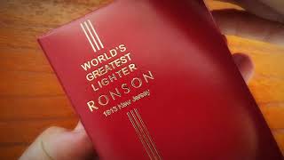 UNBOXING RONSON BANJO BRASS LIGHTER [upl. by Barnaby]