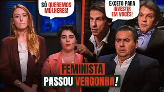 FEMINISTAS TENTARAM LACRAR E PASSARAM VERGONHA NO SHARK TANK [upl. by Grayson]