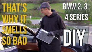 How to Change Cabin Air Filter on BMW 3 and 4 Series SedanCoupeConvertible FSeries [upl. by Iorio62]