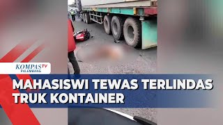 Mahasiswi Tewas Terlindas Truk Kontainer [upl. by Brunhilda881]