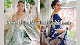 Latest Trends amp Designs in Banarasi Sarees  Styling Tips [upl. by Westfall]