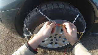 Snow Chains  Installation amp Removal Bottari Rapid T2 9mm 22555 R17 [upl. by Aynas]