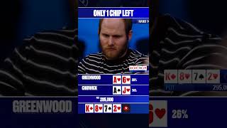 He Only Had One Chip After This 😮 PokerStars PCA [upl. by Arick431]