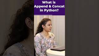 What is Append amp Concat Method  Python Interview Question  shorts kiransir [upl. by Noami]