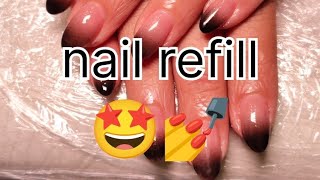 how to do acrylic nails refills 💅💅sorts naildesign youtubeshorts viralvideo [upl. by Ridley609]