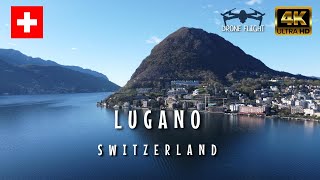 Lugano Switzerland 🇨🇭  Drone Flight [upl. by Nahtanaj295]