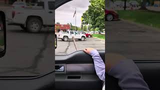 Boise Idaho IDIOT Runs Over Huge Pole at the Kootenai McDonalds [upl. by Ahsinnor]