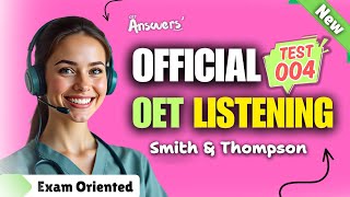 OET LISTENING TEST 04 Official oet oetexam oetnursing oetlisteningtest [upl. by Caputo]