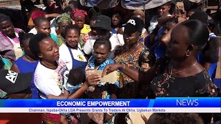 Chairman IkpobaOkha LGA Presents Grants To Traders At Okha Ugbekun Markets [upl. by Giarla]