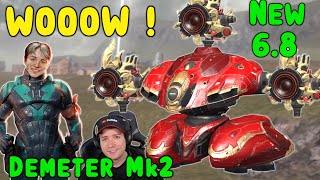 OMG New Robot DEMETER Mk2  War Robots 68 Healer Gameplay  WR [upl. by Arihk]