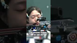 18yearold Huang Yuting points in the 10m Air Rifle eventset a new WR of 2545 ISSFWorldCupFinal [upl. by Yajnas70]