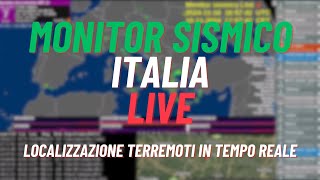 Monitor sismico terremoti Italia e Mediterraneo  Italy and Mediterranean basin earthquake monitor [upl. by Hike]