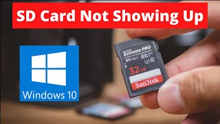 SD Card Not Showing Up or Working in Windows 10 [upl. by Croft132]