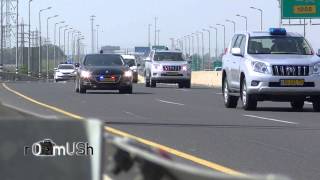 Israeli Chief Of Police and Prime Minister motorcades [upl. by Bashee215]