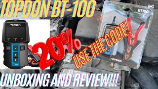 Top Don BT100 Battery Tester Unboxing and Review [upl. by Lipinski985]